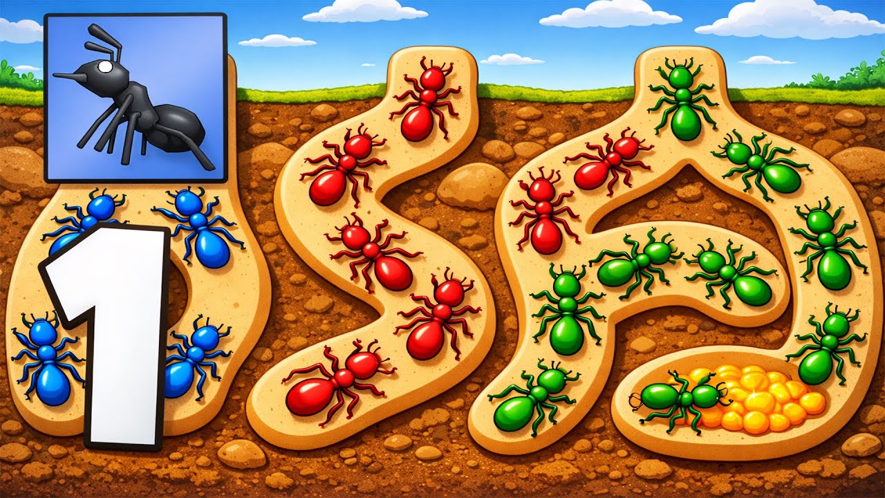 🐜Empire of Ants Idle Game Gameplay Walkthrough Part 1 – Build the Ant Empire! (Android,iOS)