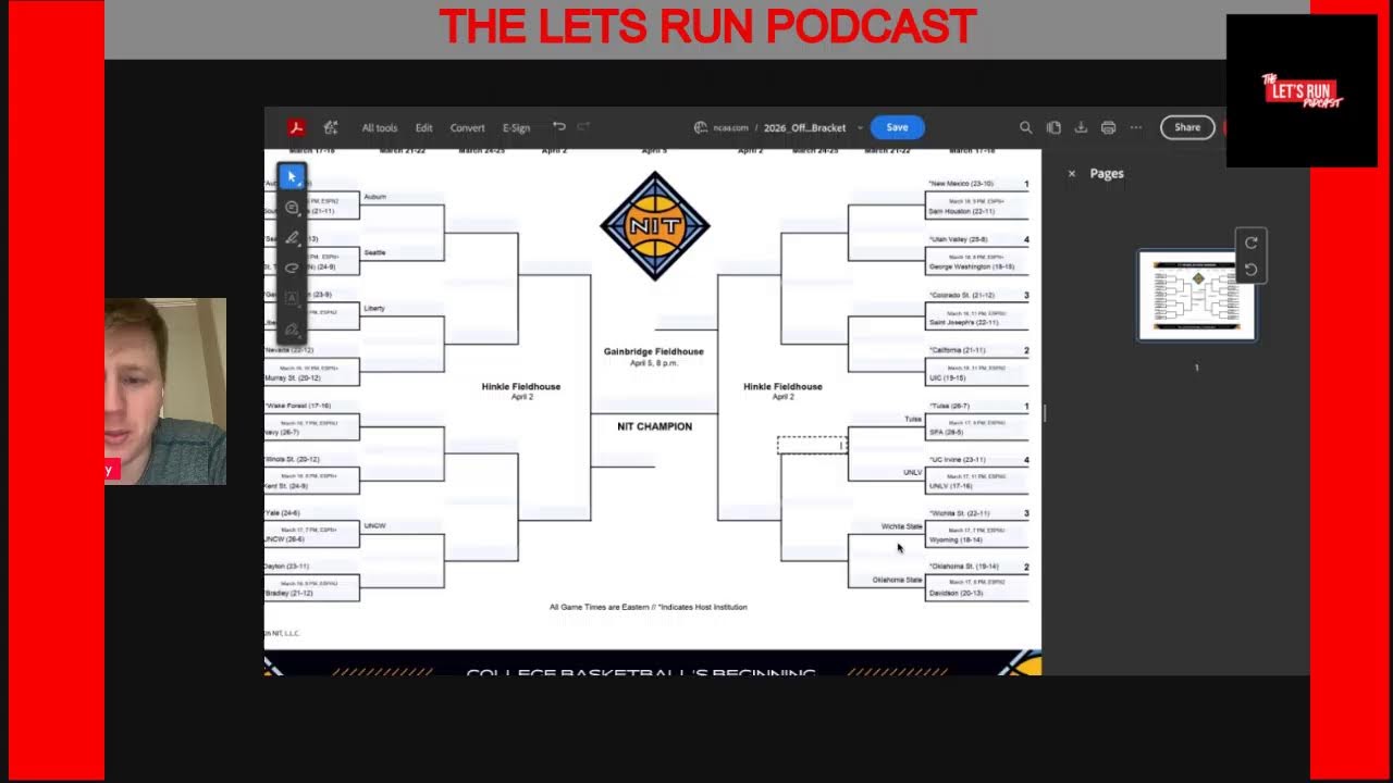 LETS RUN LIVE: UNLV Downs UC Irvine, Survive and Advance!! NIT
