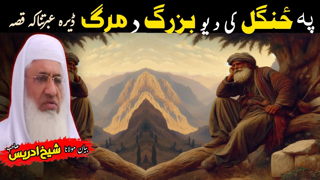 Pashto Bayan/da yaw buzarg qisa/Molana Skhikh Idress shahib/ د یو بزرگ قصہ 