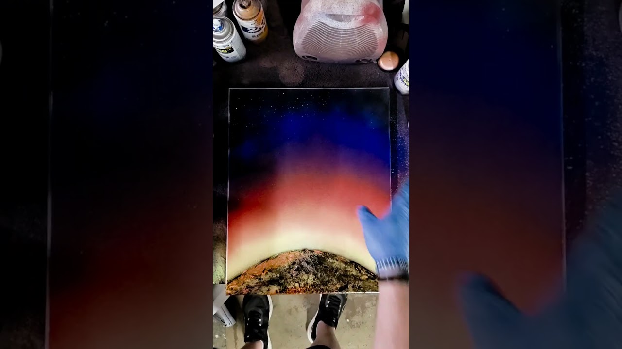 Crown of Thorns Spray Paint art 