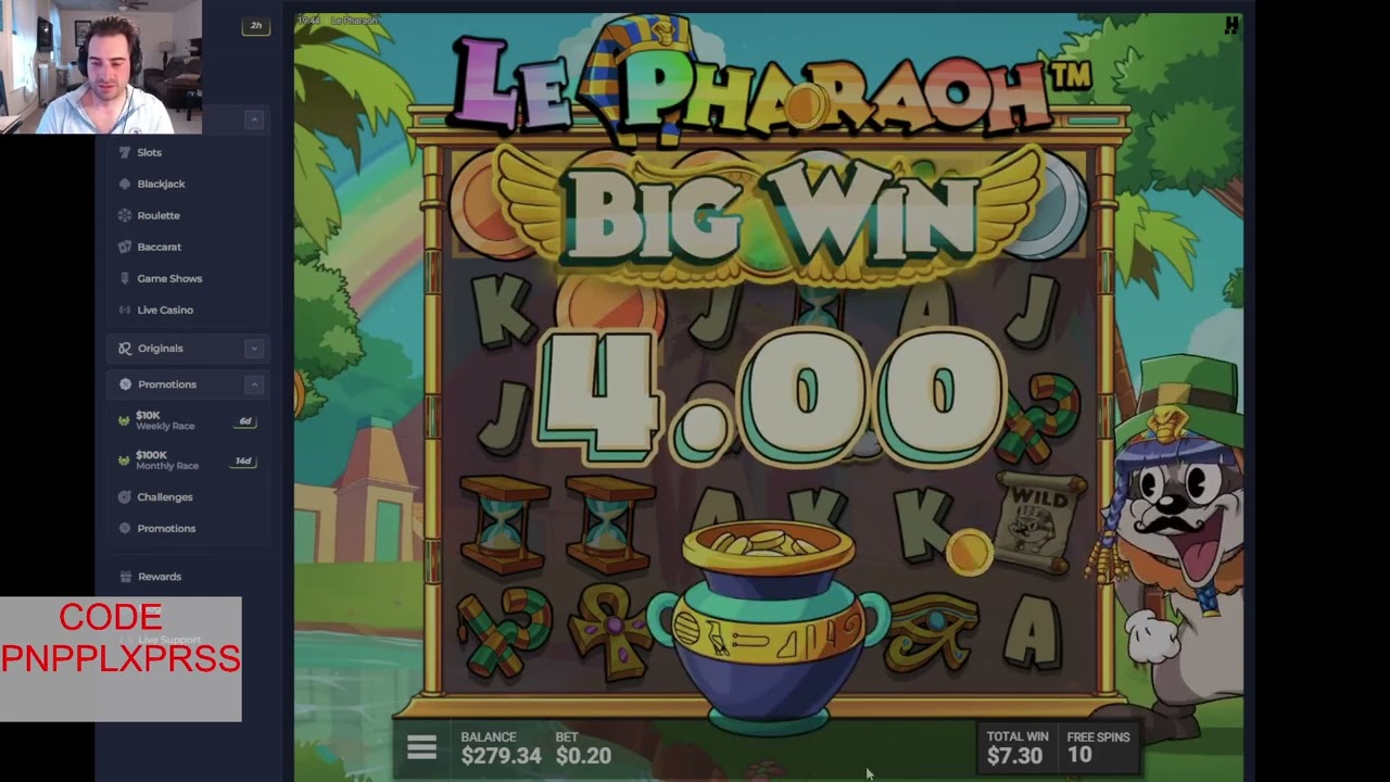 Rare 5 scatter on Le Pharaoh! Can we MAX WIN?!