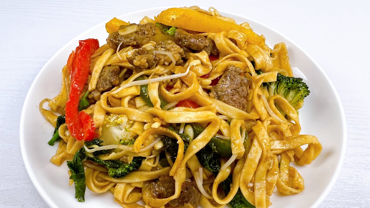 Stir-Fried Noodles Recipe - របៀបធ្វើមីឆាសាច់គោ