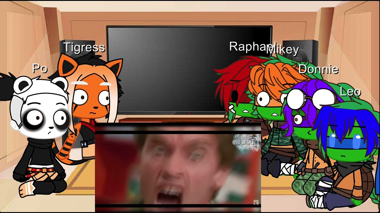 Kung fu Panda and tmnt2012 react to each other (last part)
