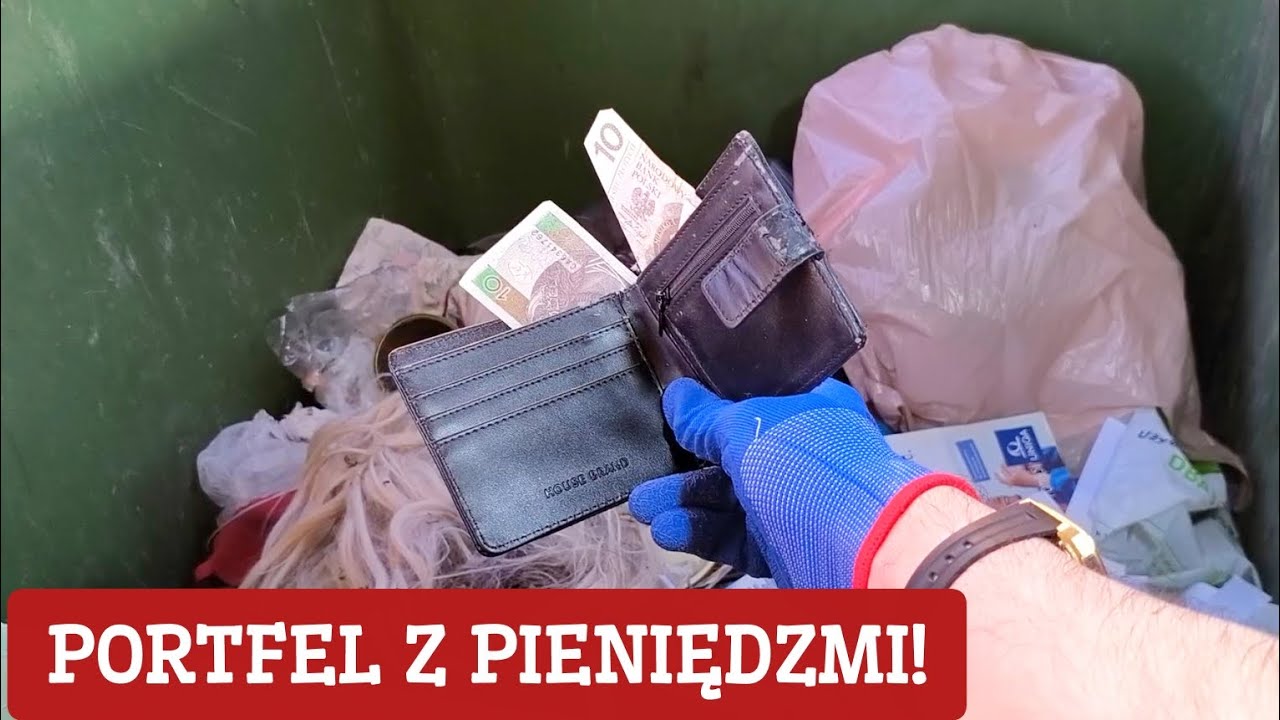 SZOK! Ludzie wyrzucają do śmieci portfel z pieniędzmi i monetami! Skarby na śmietniku #240