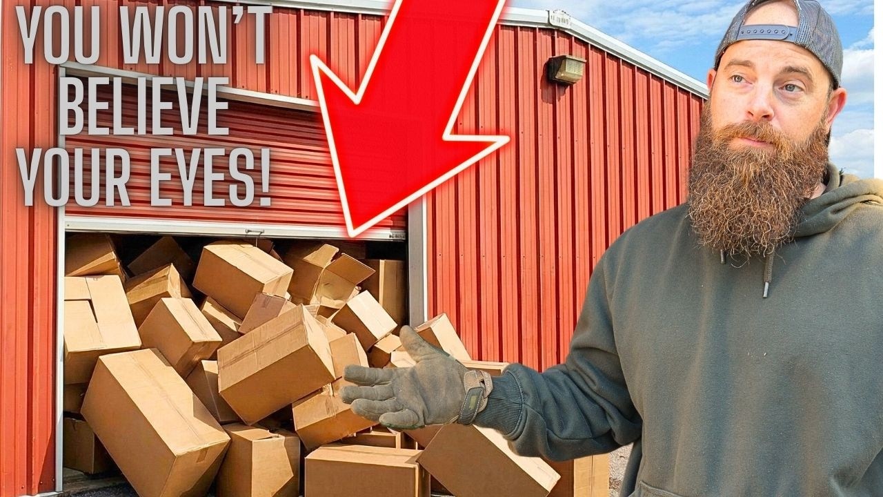 I bought an abandoned storage unit with HUNDREDS of cardboard mystery boxes!