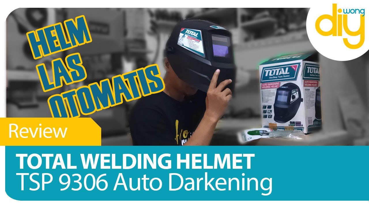 REVIEW AUTO DARKENING WELDING HELMET TOTAL TSP 9306 [ HELM KACAMATA LAS OTOMATIS