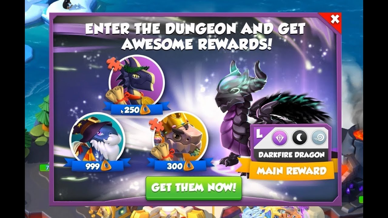 #DML Can we get DARKFIRE DRAGON in Dungeon Battle ? - Dragon Mania Legends