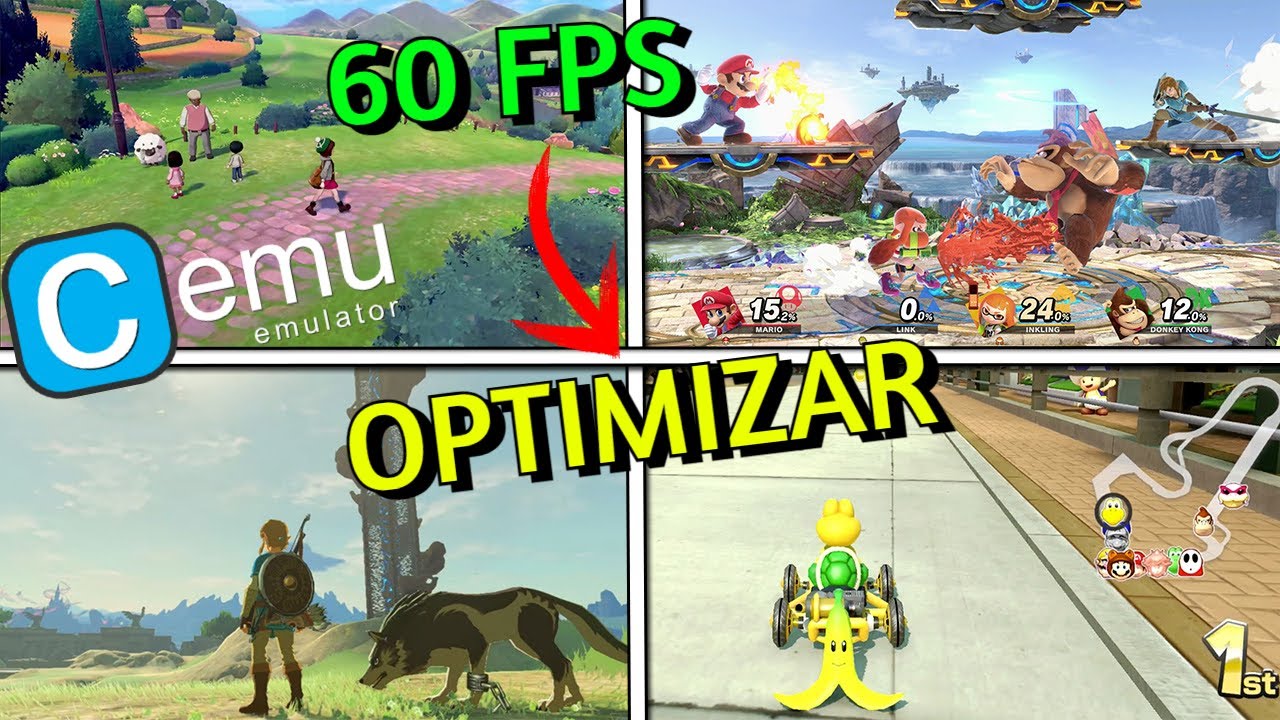 Como optimizar y configurar CEMU EMULADOR de WII U para PC - F&aacute;cil y R&aacute;pido✅ (+60 FPS BOOST)🚀