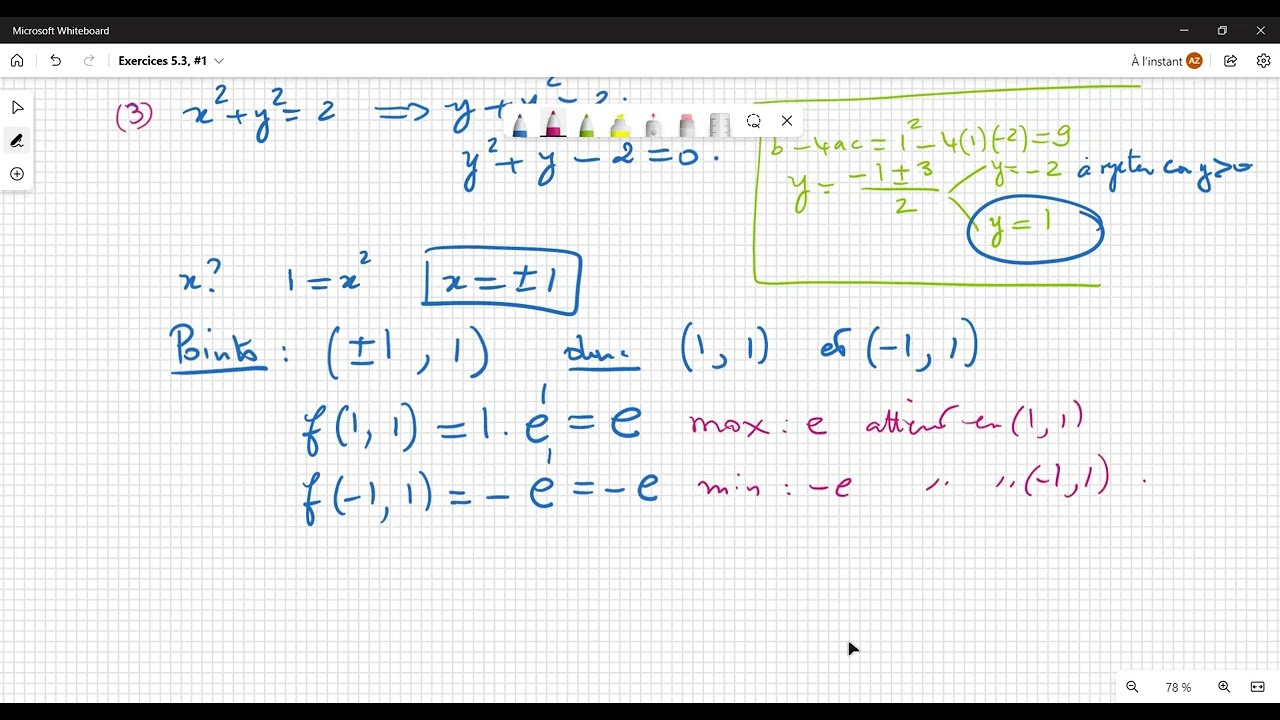 Sur l'optimisation avec contrainte(s) et les multiplicateurs de Lagrange : première partie 1