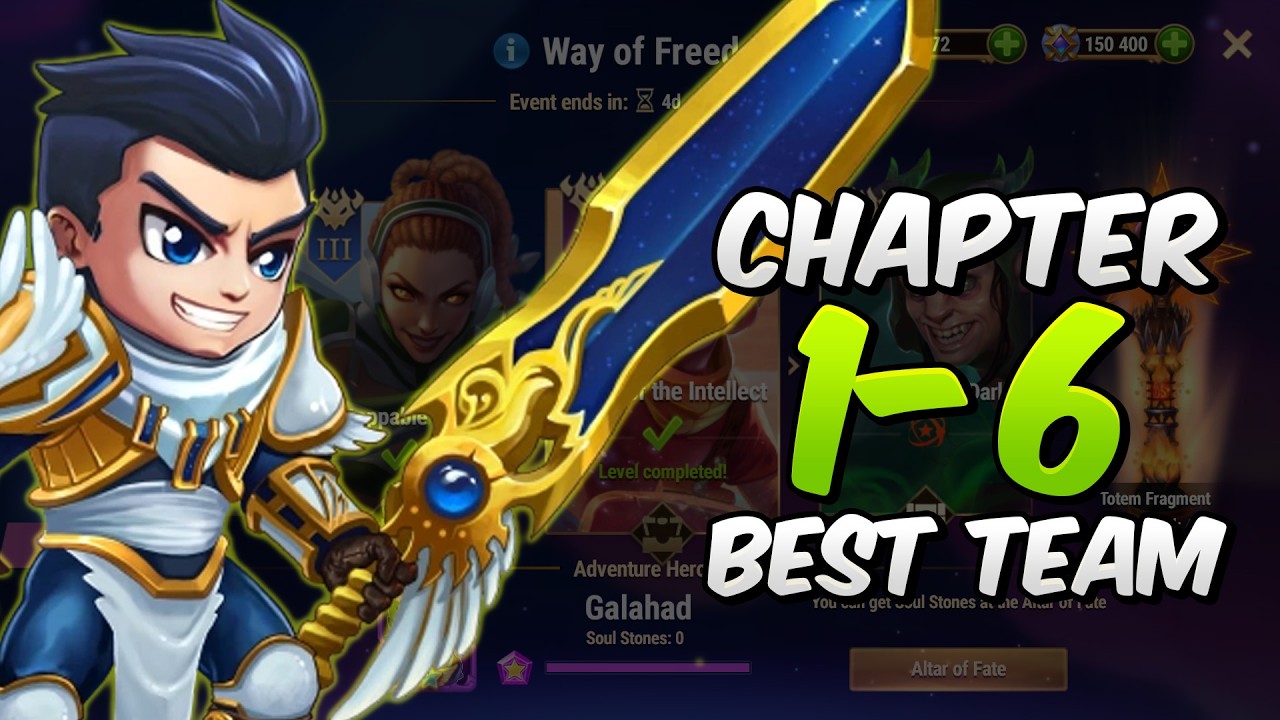 Galahad Adventure Chapters 1-6 BEST Teams Guide | Hero Wars
