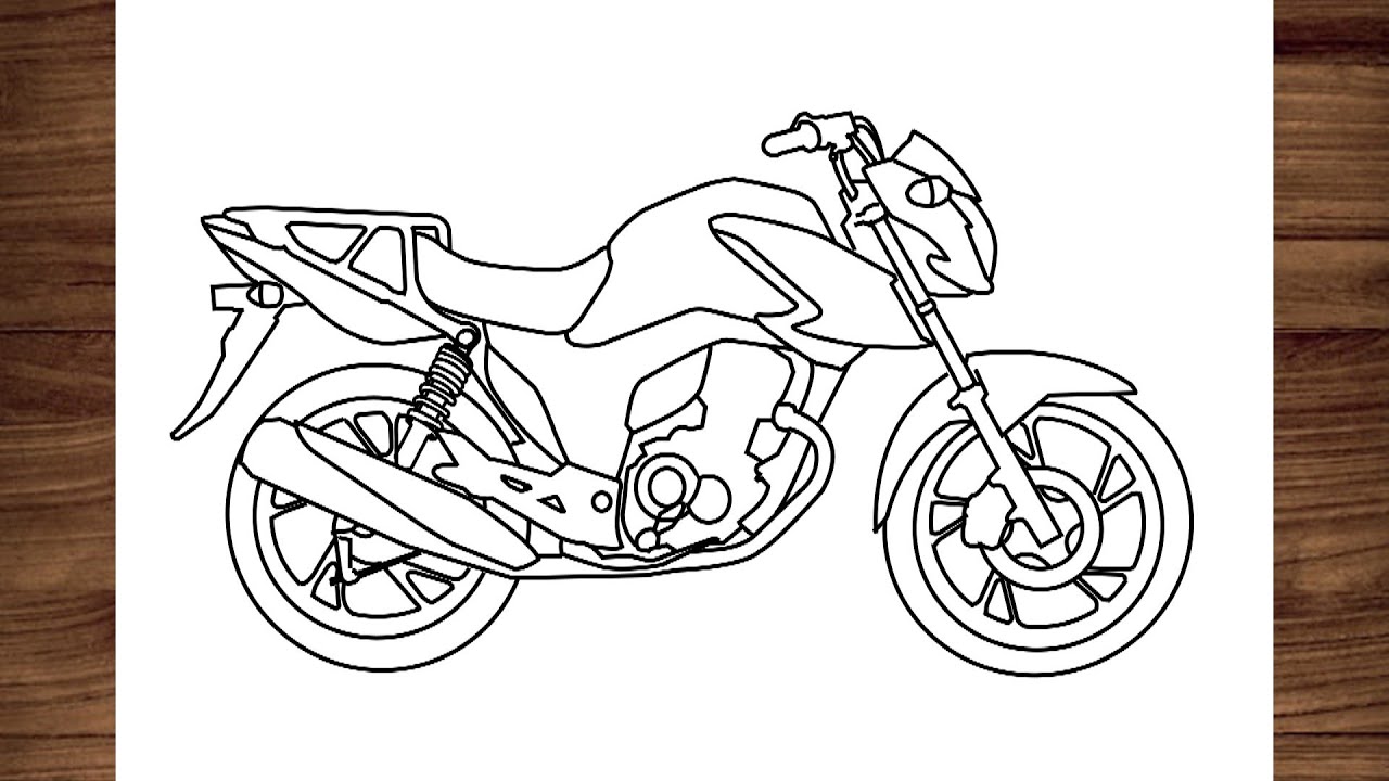 COMO DESENHAR UMA MOTO FÁCIL - NOVA FAN CARGO 160
