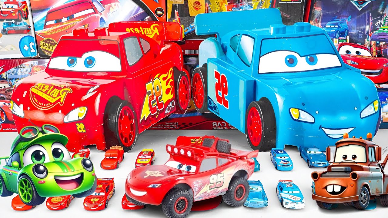 Disney Pixar Cars Unboxing Review | Lightning Mcqueen, Sally Carrera, Cruz Tow Mater, Doc Hudson