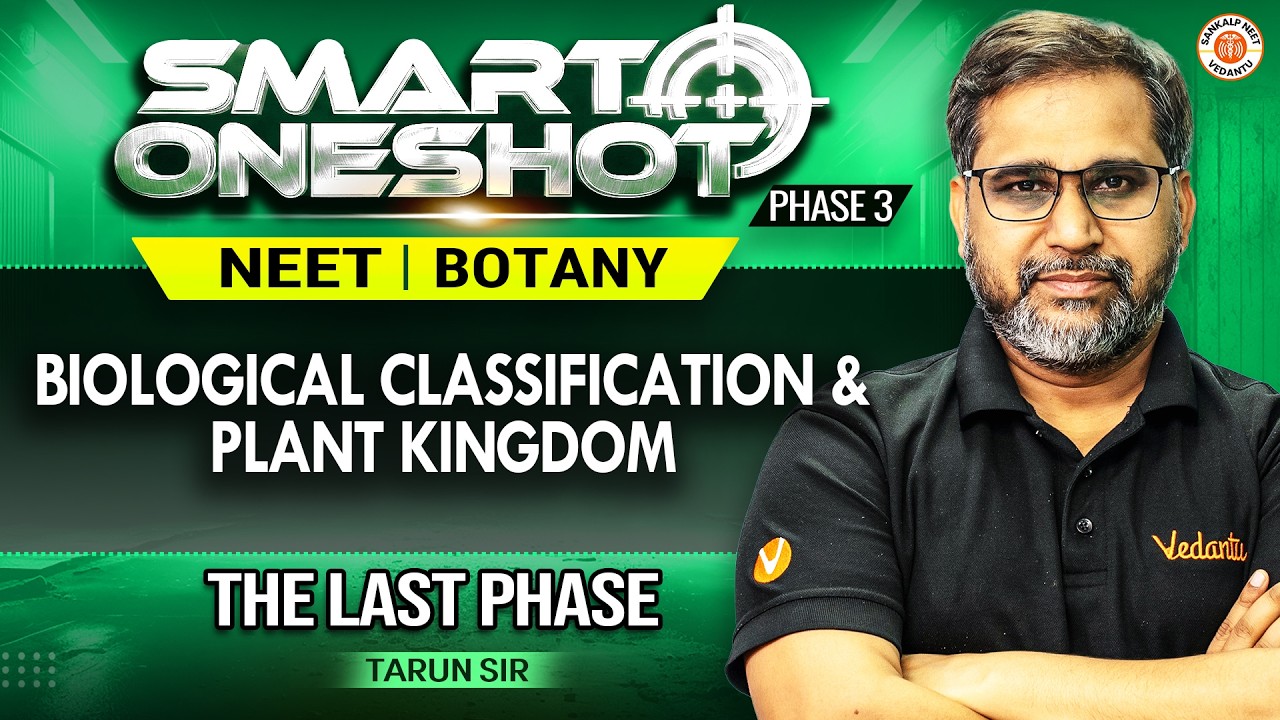 Biological Classification & Plant Kingdom  🔥 | Class 12 | NEET 2026 | Biology | Tarun Sir