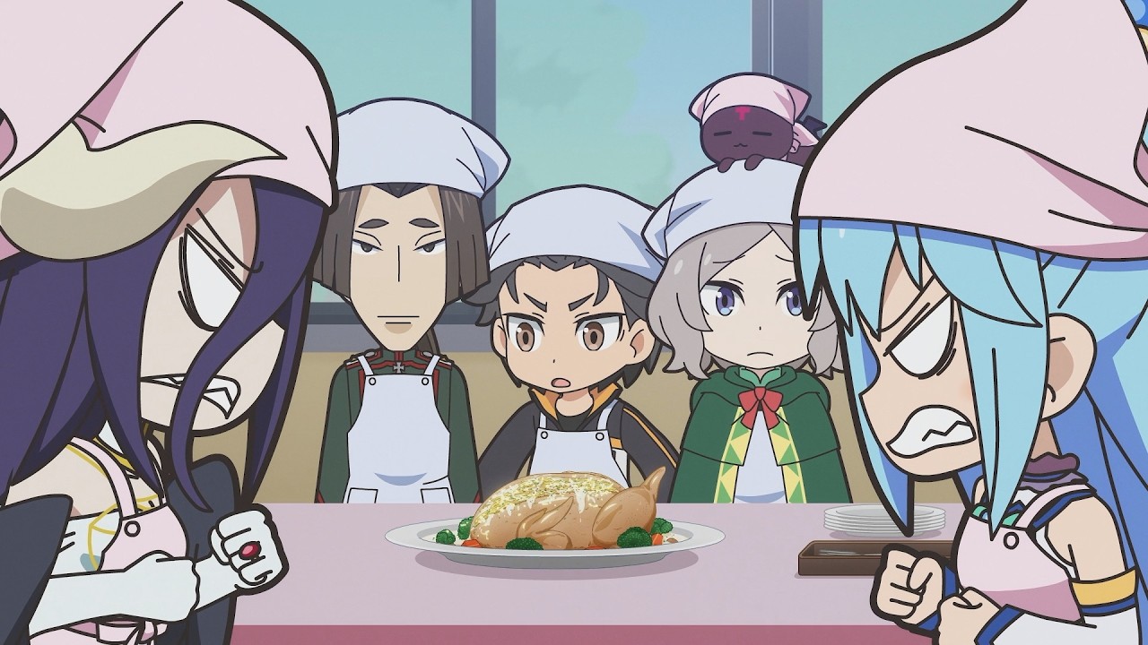 Isekai Quartet class cooks pasta