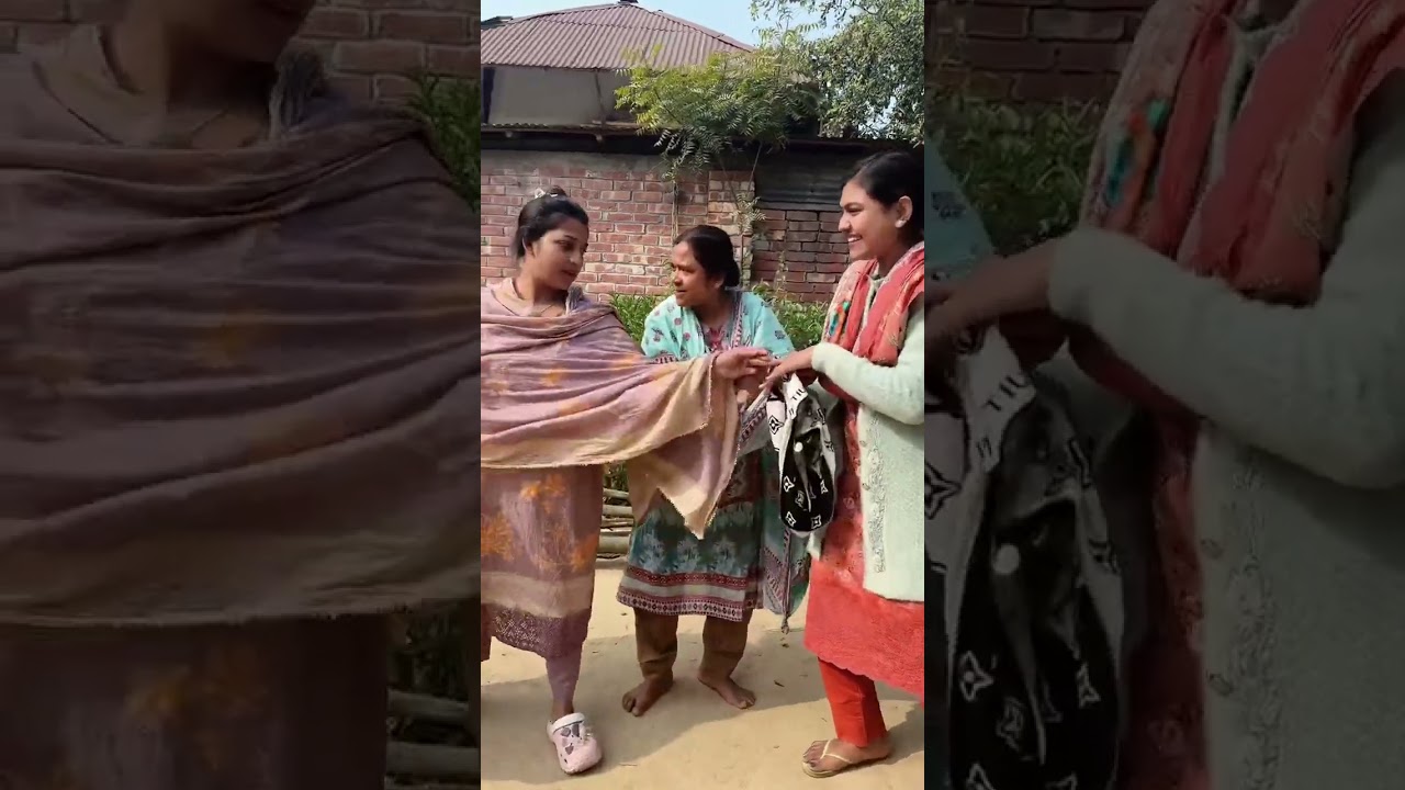 গ্রামে গিয়ে সকল বোনদের সাথে মজা করার মুহূর্ত 