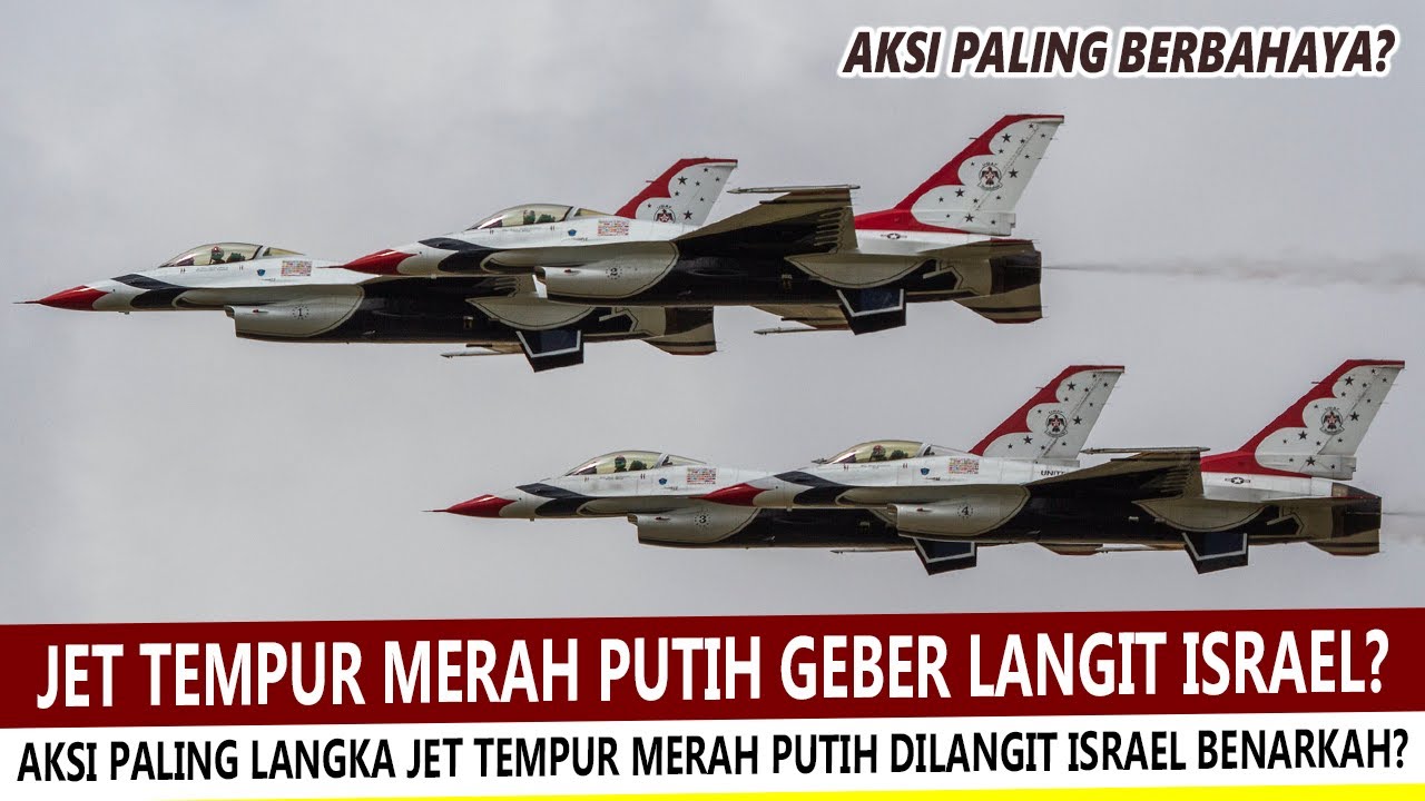 JET TEMPUR MERAH PUTIH GEBER2 LANGIT ISRAEL JADI SOROTAN DUNIA? ~ MEDIA INDONESIA