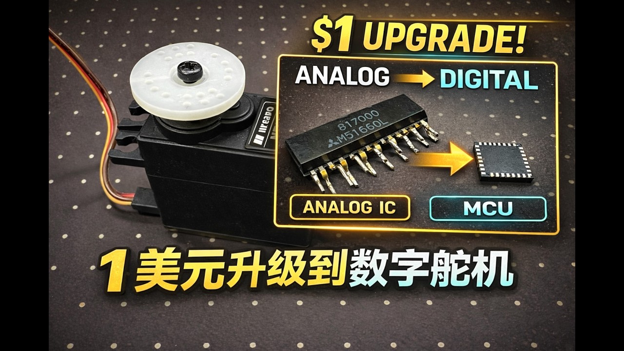 Analog Servo Upgrade: $1 Digital Control Hack (Teardown + Results)