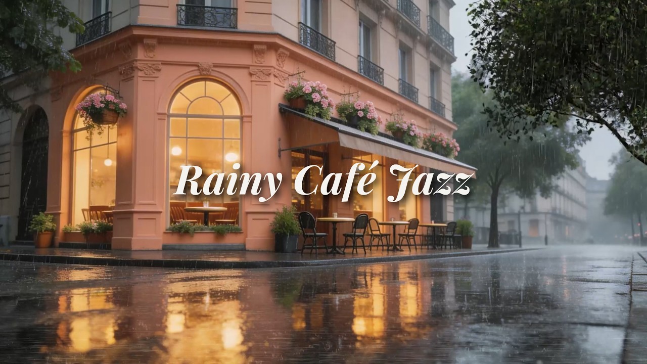 Rainy Paris Cafe Jazz ☔ Smooth Jazz for Relaxing Evening