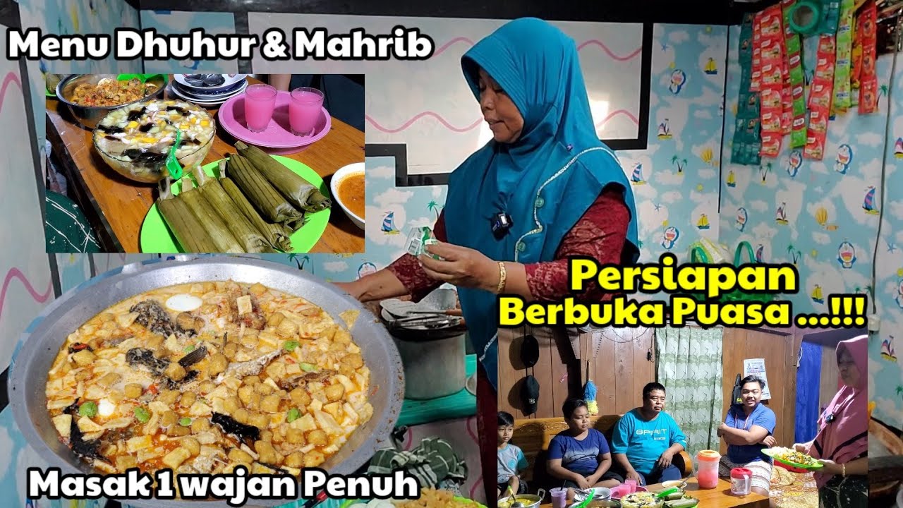 Persiapan Berbuka Puasa ‼️ Masak Satu wajan Penuh