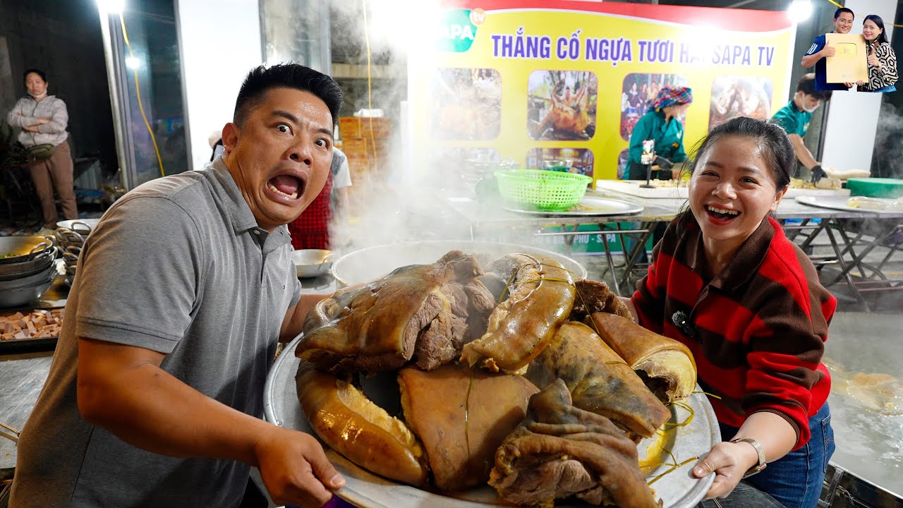 Xuyên Việt về Điện Biên Phủ gặp A Hải Sapa TV ăn Thắng Cố Ngựa ở Lễ Hội Ném Còn Điện Biên