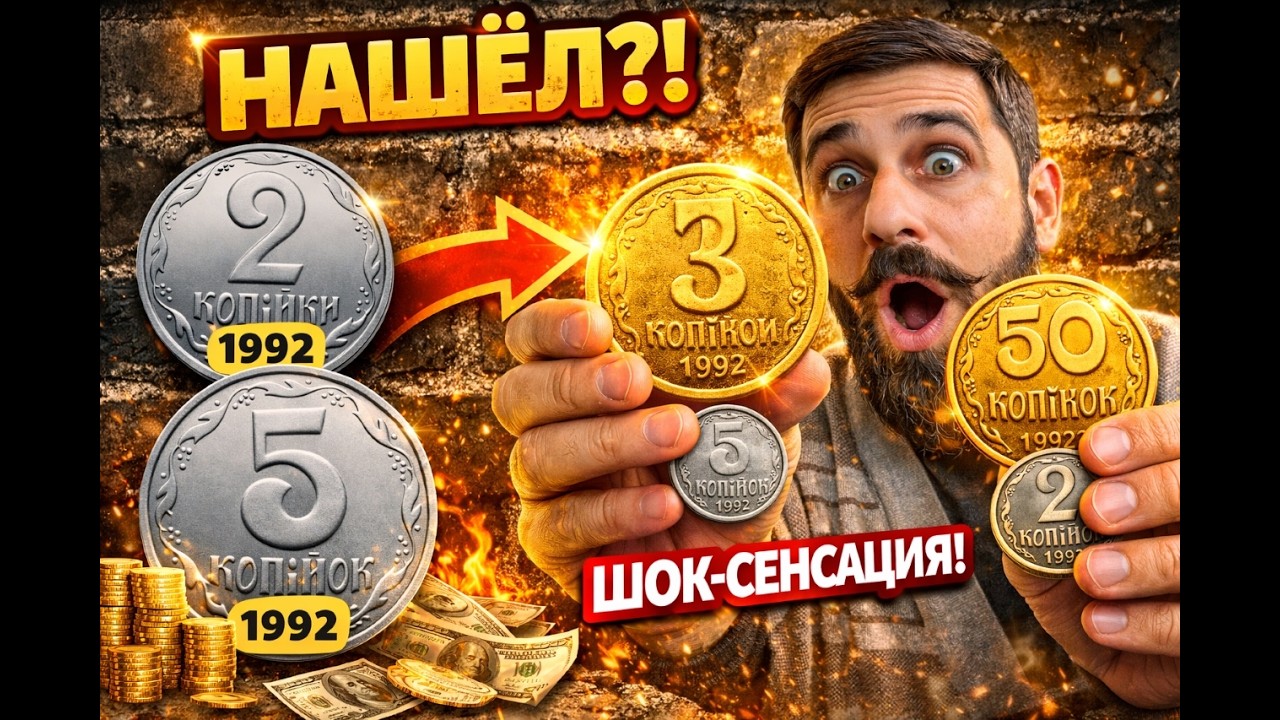 2 и 5 копеек 1992 года — редкие монеты Украины, которые могут стоить дорого. 