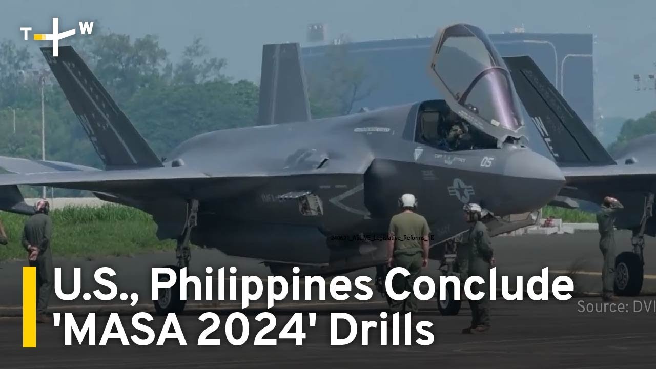 U.S.,Philippines Concludes Large-Scale 'MASA 2024' Military Drills  | TaiwanPlus News
