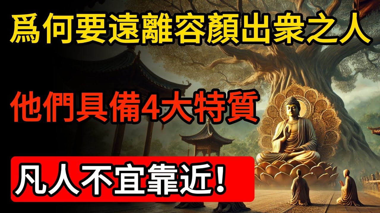 爲何要遠離容顏出衆之人？佛理：他們具備4大特質，凡人不宜靠近！ #佛 #佛教 #禪心之道 #佛家 #佛學 #佛法 #佛陀 #佛學知識 #佛學智慧 #佛教文化 #傳統文化 #南無阿彌陀佛 #buddha