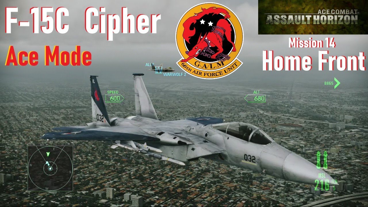 F-15C CIPHER【Ace Gameplay】Ace Combat Assault Horizon