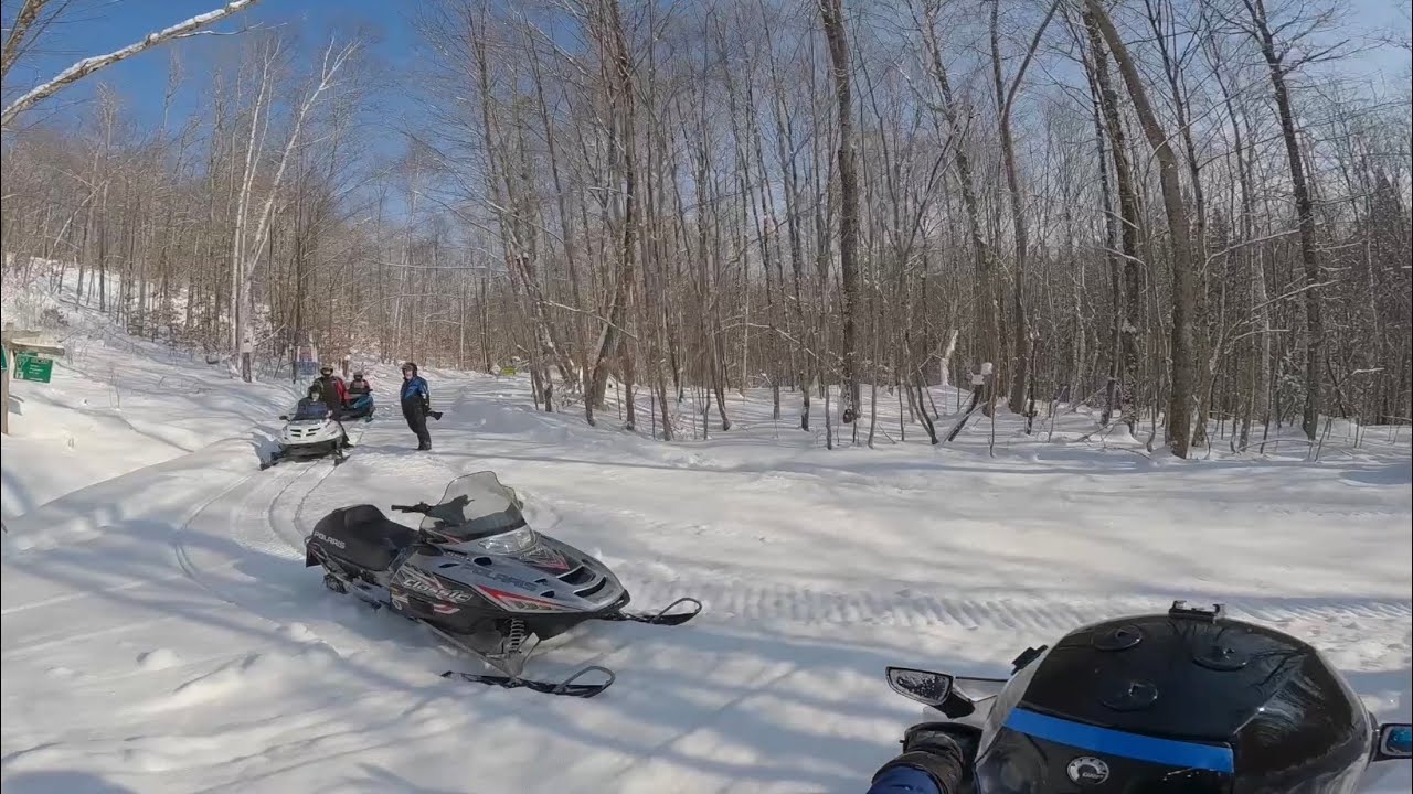 2-4-26  2UP Snowmobile Ride 29 miles to Kirby and back via VAST 18.