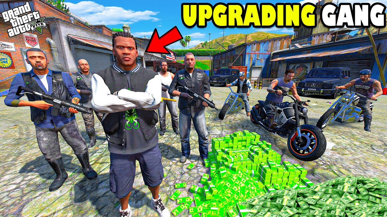 Franklin Upgrades the LOST GANG into the Most DANGEROUS Gang in GTA 5! 🔥💀| SHINCHAN and CHOP