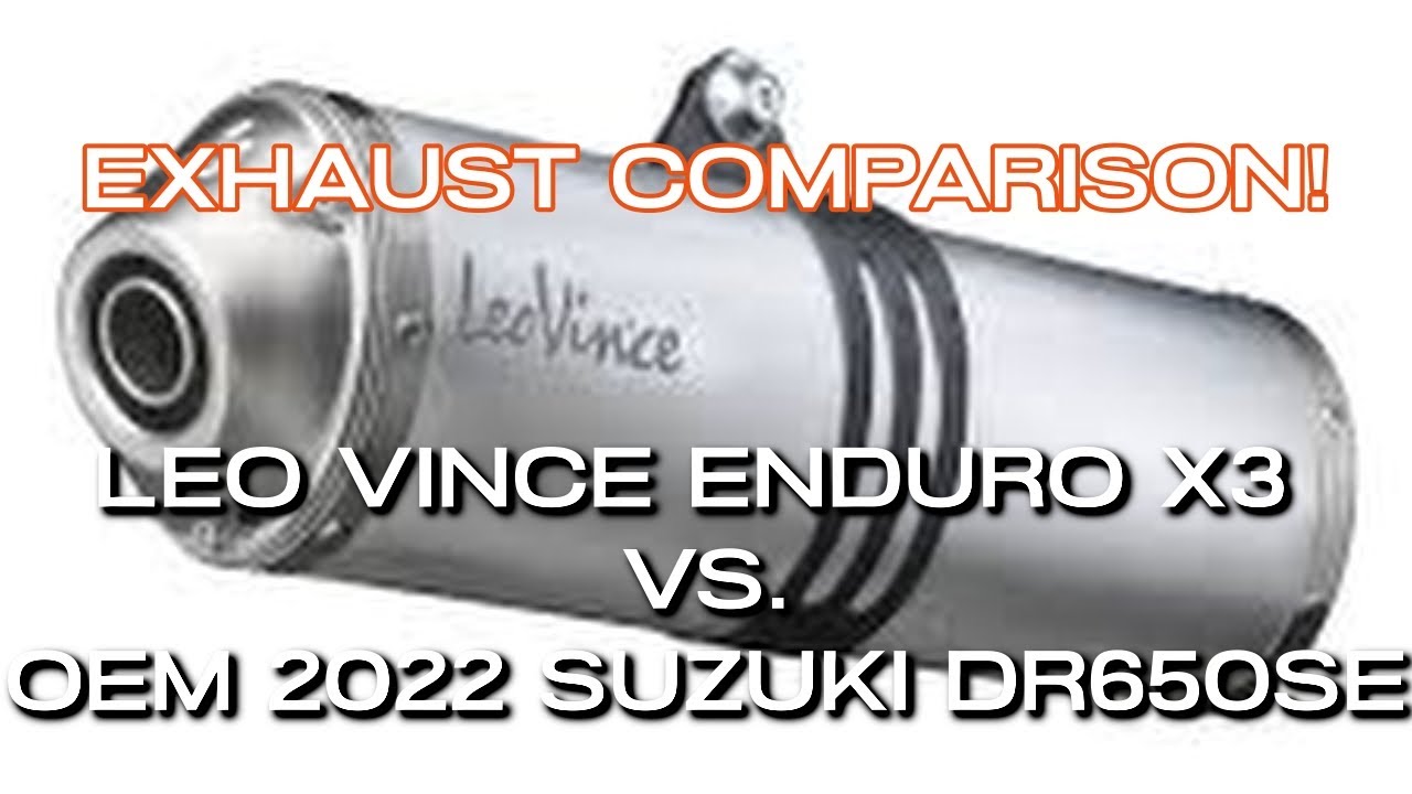 Leo Vince Enduro X3 vs. Stock OEM 2022 Suzuki DR650SE - Exhaust Comparison!