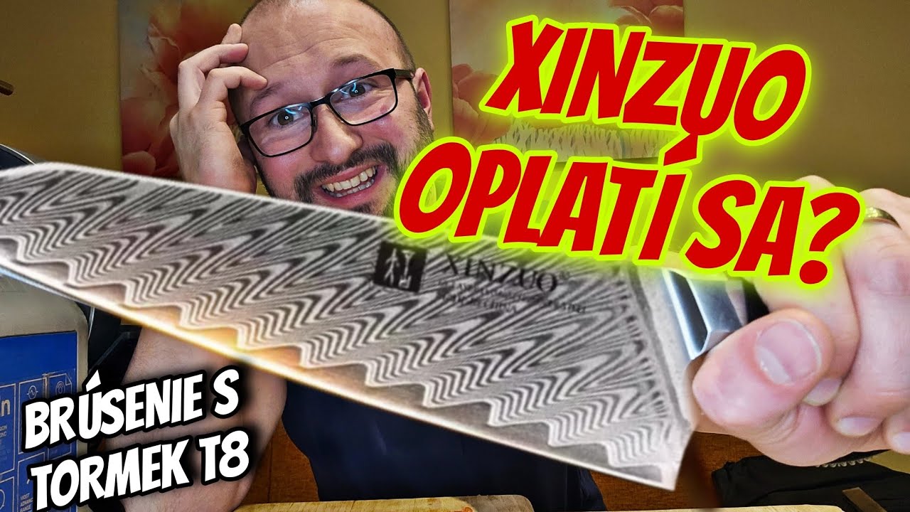 Toto Musíš Mať! Damaškový nôž XINZUO? Odpadol som. Brúsenie s Tormek T8