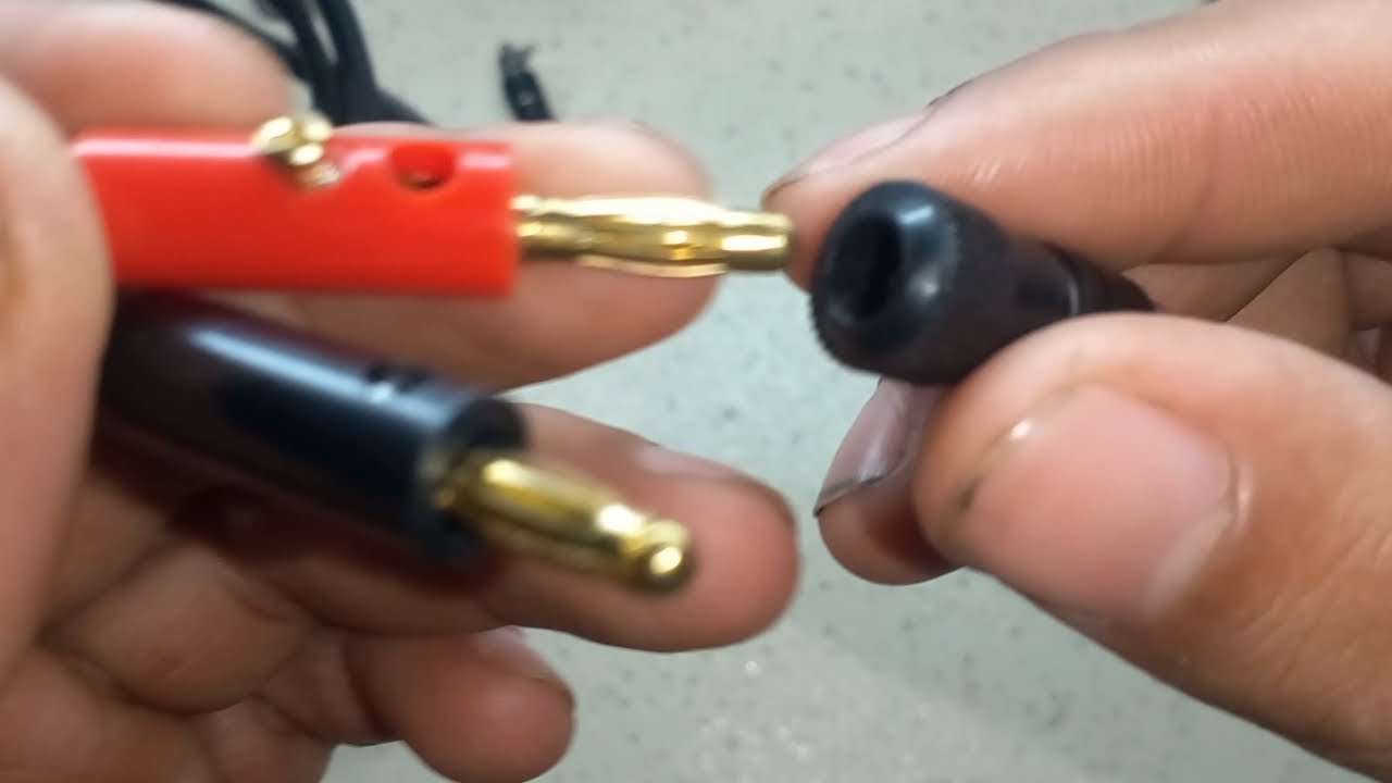 Como harmar un conector banana 