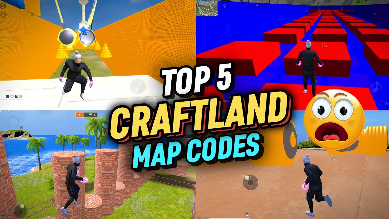 freefire new parkour craftland map😍 Top 5 new parkour craftland map #craftland #freefire   @GMRYASH