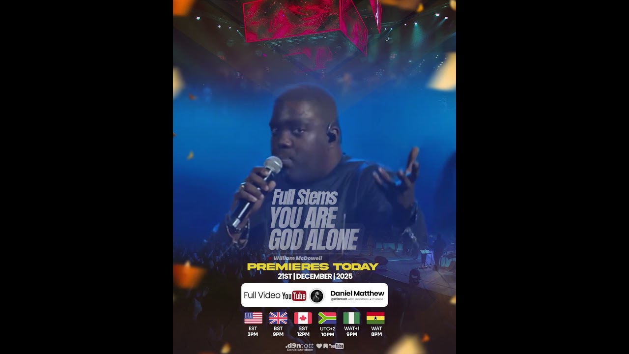 You Are God Alone - WIlliam McDowell Premiere  
