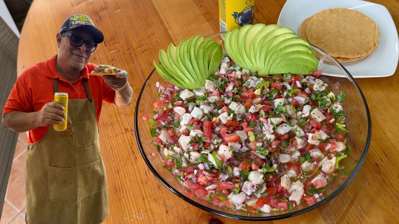 Ceviche de Robalo Fácil.