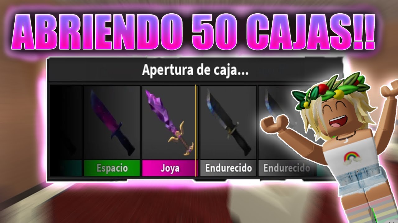 ✨ABRIENDO 50 CAJAS en Murder Mystery 2!!✨ | Roblox.