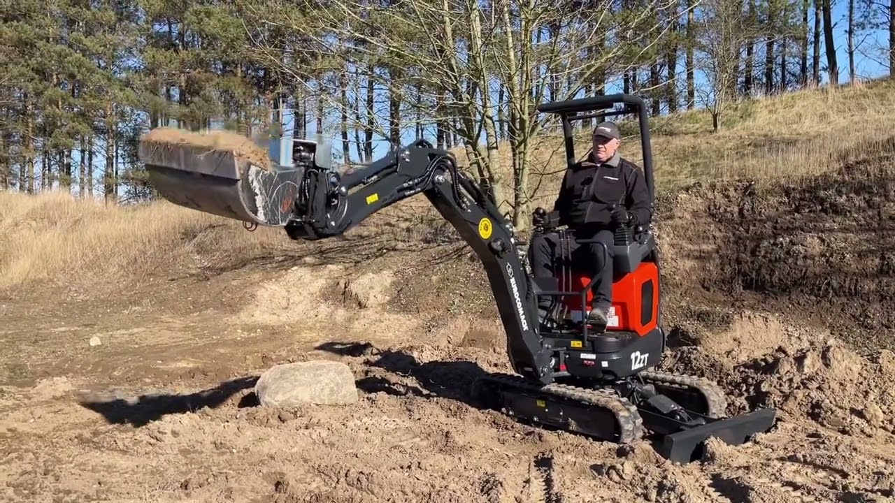 1 tons minigraver med tiltrotator - er det muligt?