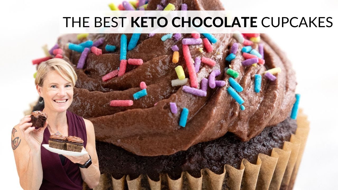 Party time! The BEST KETO CHOCOLATE CUPCAKES!