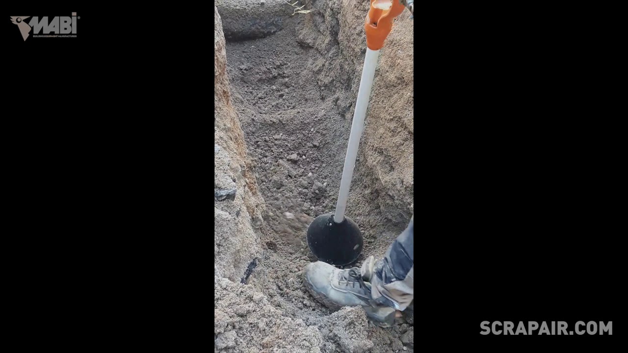Pioche à air  SAF' DIG démo sur chantier
