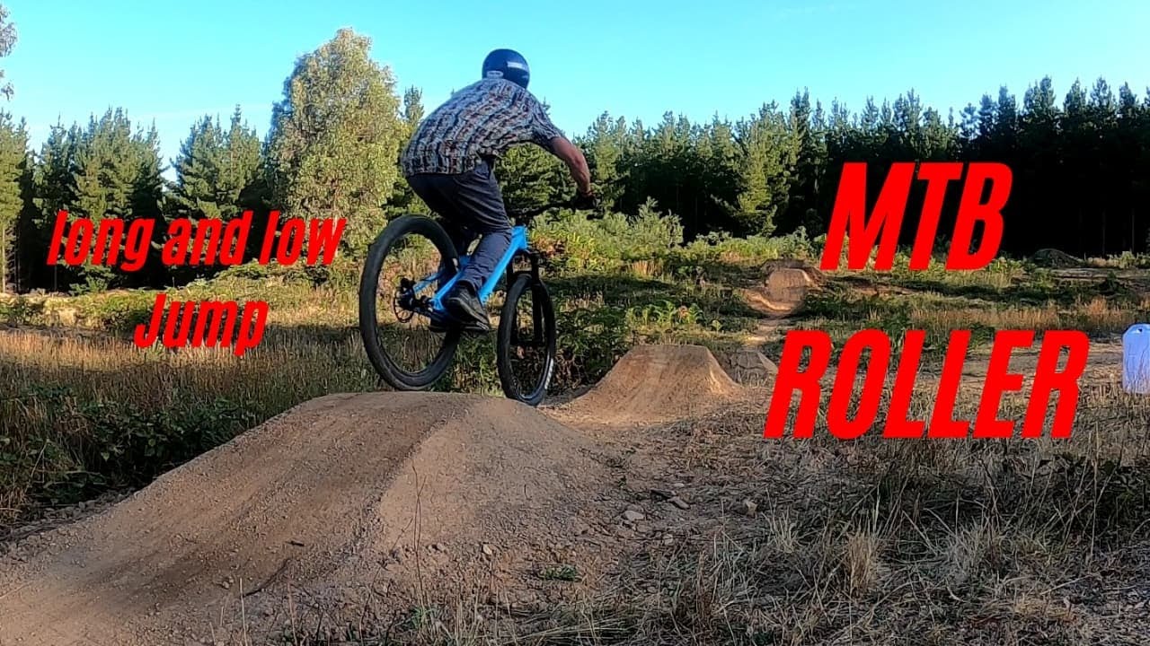 how to buid a MTB roller and long and low jump, sick dirt jump session!