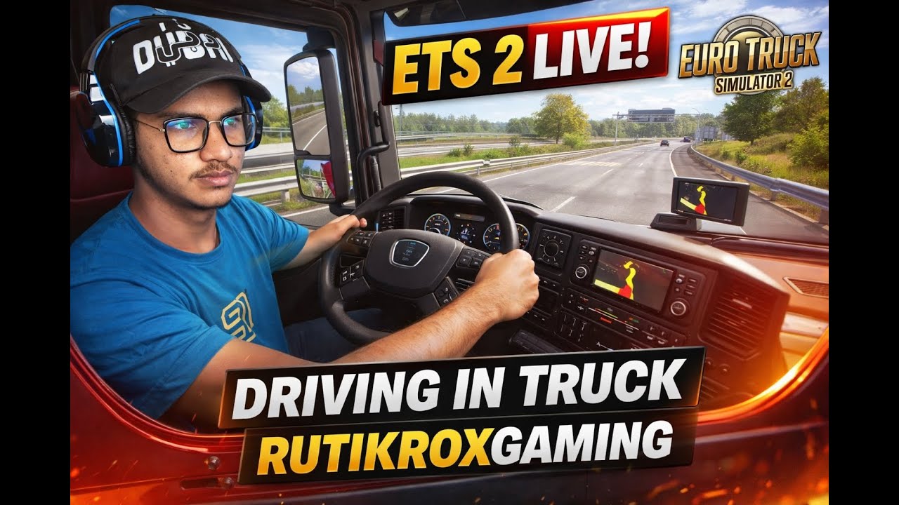 Highway Pe Truck Chalayenge 🚚 | ETS 2 Live Stream | Rutikroxgaming