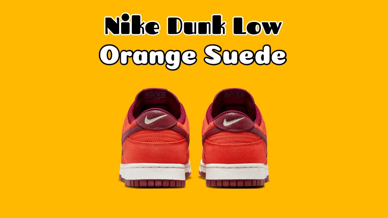 Nike Dunk Low Orange Suede