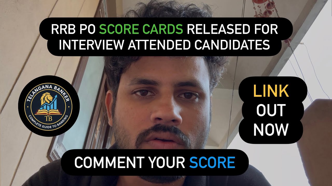 RRB PO SCORE CARDS RELEASED FOR INTERVIEW ATTENDED CANDIDATES | LINK OUT NOW | RRB PO | INTERVIEW