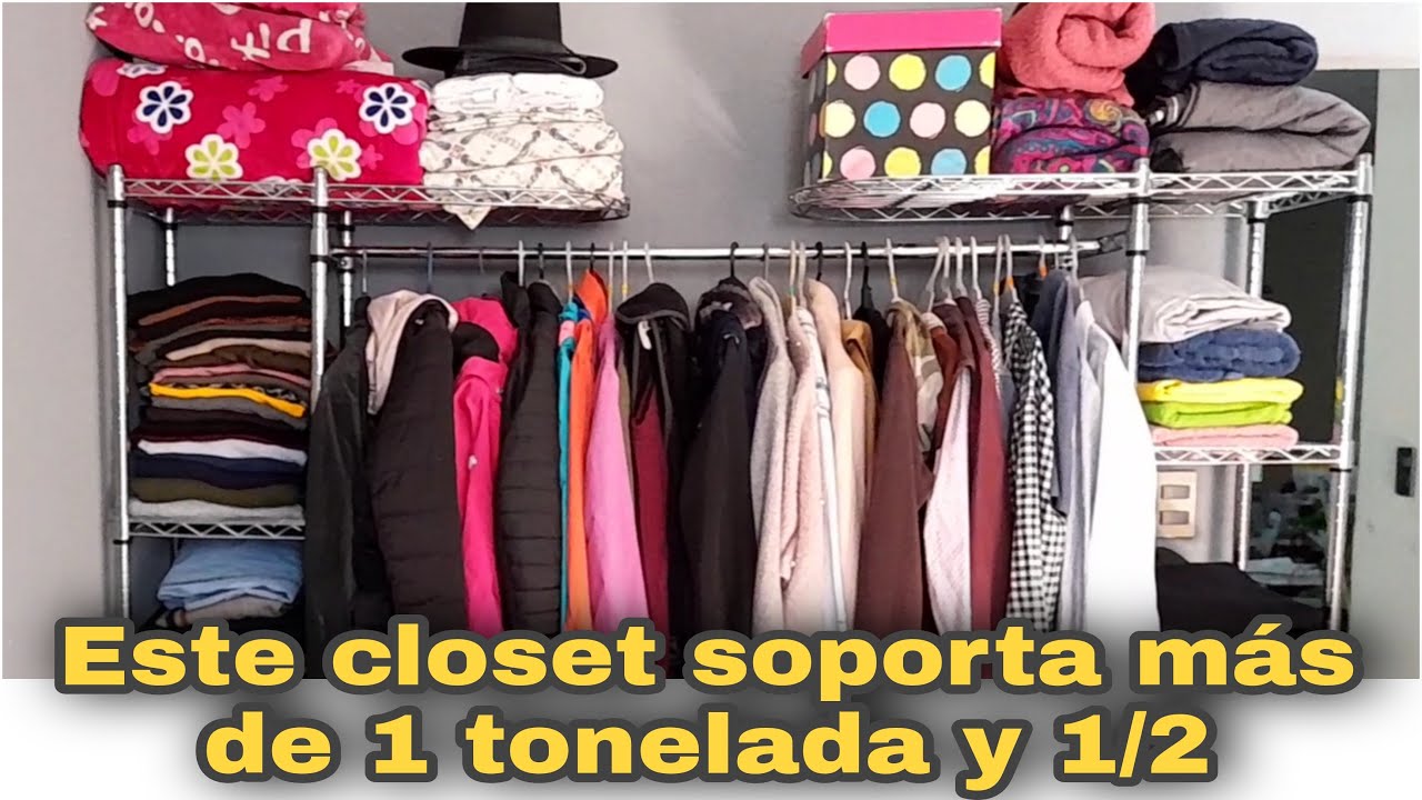 Closet ajustable, resistente y de gran almacenamiento
