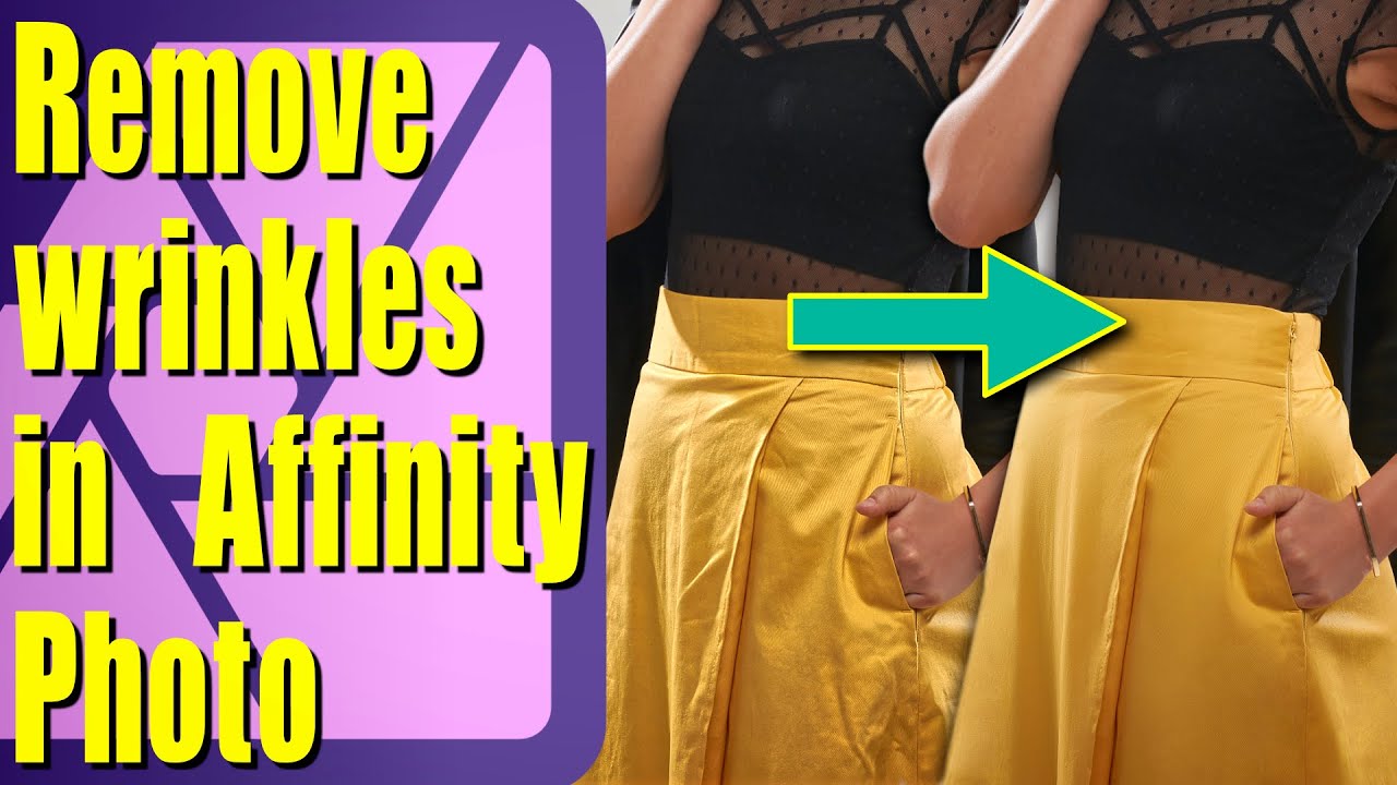 How to remove wrinkles from clothes in Affinity Photo