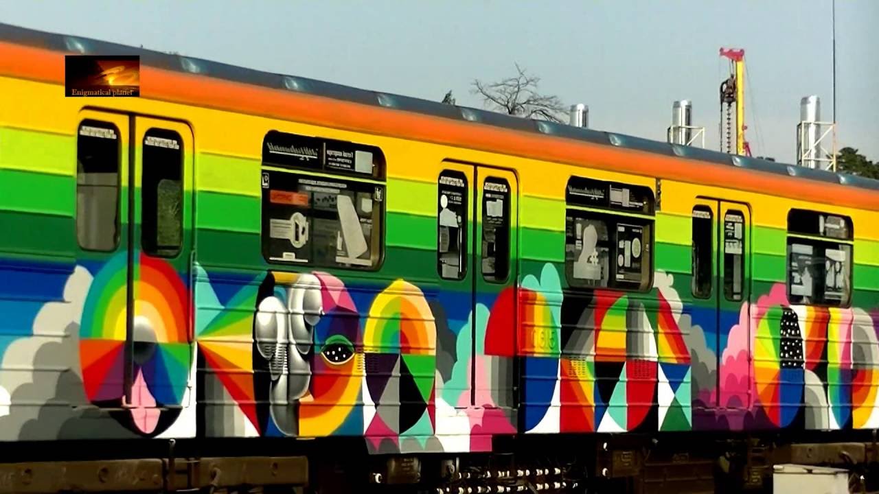New! Okuda! Арт-поезд МЕТРО!