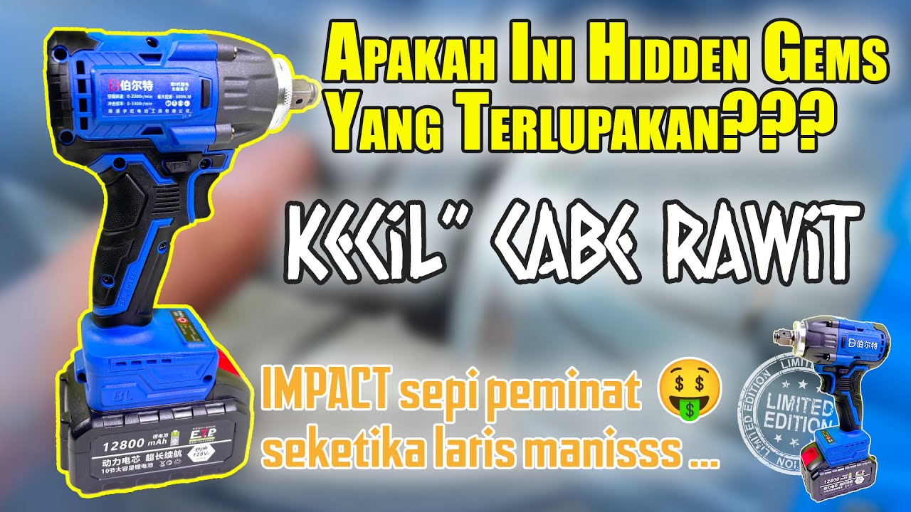 Body Boleh Imut Tapi Tenaga Harus Badak Dong😎 | Review Lengkap Impact Wrench BOERTE 660Nm