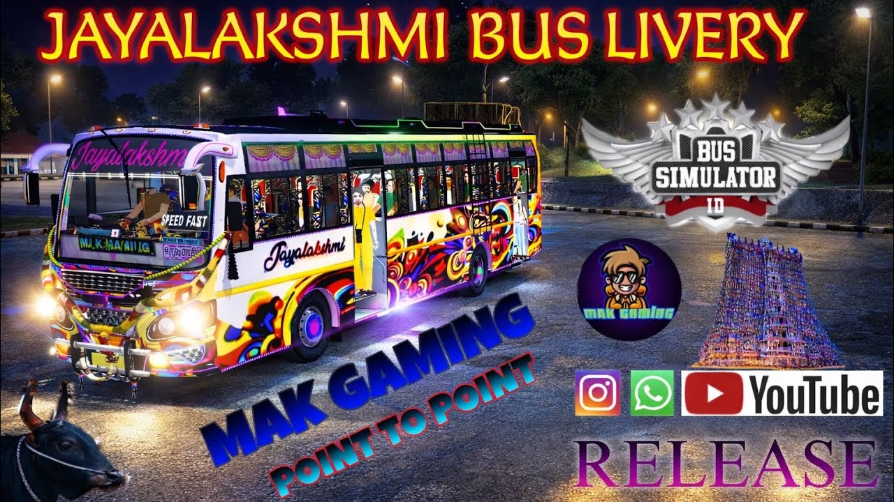💠JAYALAKSHMI BUS💠🚍BUS MOD &LIVERY💙 💫BUS SIMULATOR INDONESIA💫SALEM🌹 #viralvideo #trending #bussid 