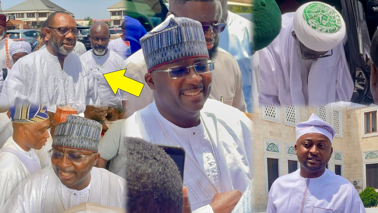 Dr Bawumiah , Napo And NPP Gurus Arrived At National Chief Imam Mosque To Thank God For A Successful